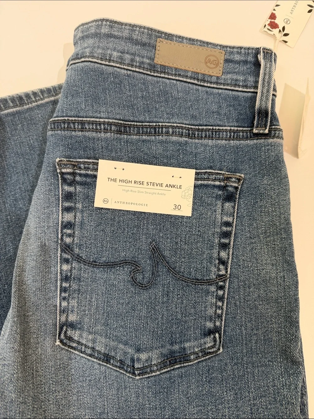 NWT Anthropologie AG Jeans Size 30 High Rise Stevie Ankle - Picture 10 of 10